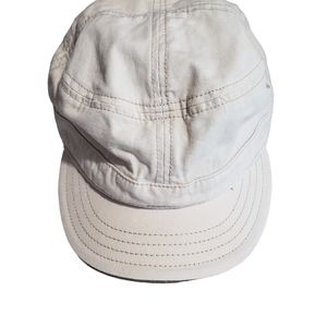 Timberland Men's Hat. Size L. Beige with Green Bib Interior. 100% Cotton.